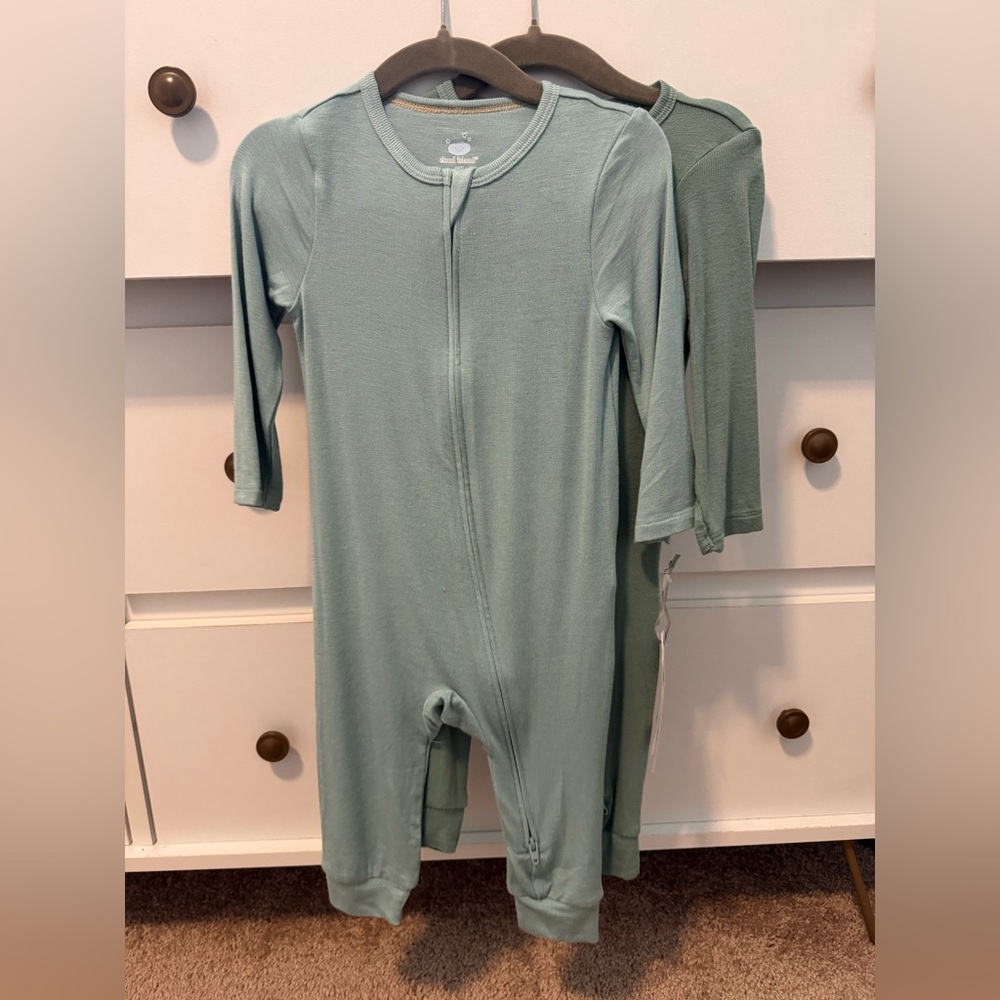Cloud Island Teal Kids One Piece Footie